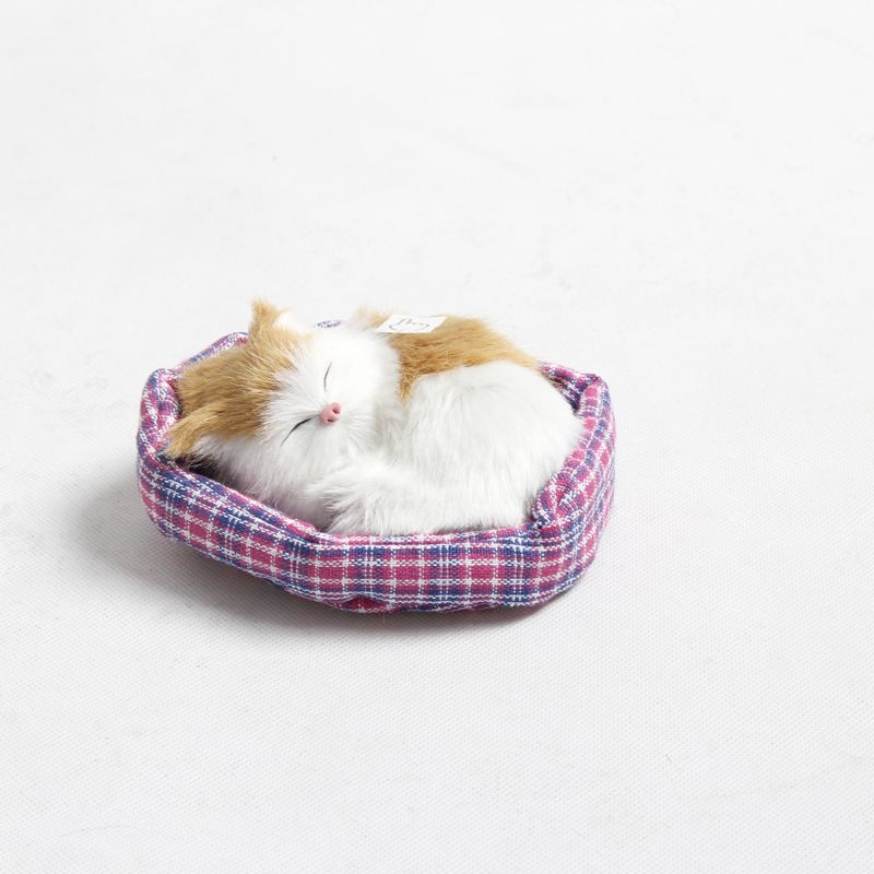 仿真小(xiǎo)貓咪會(huì)叫貓咪一(yī)按會(huì)叫布墊貓咪玩(wán)偶公仔車(chē)飾